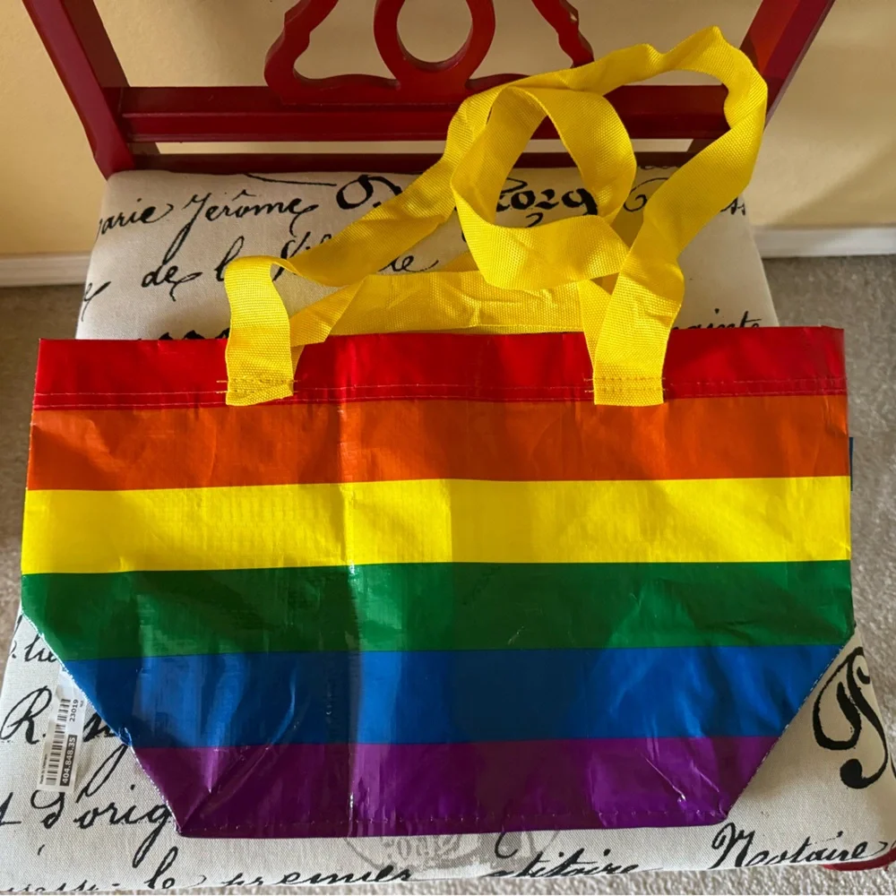 Ikea Rainbow Bag Set of 2 Small New - Picture 2 of 4